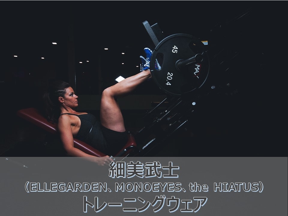 細美武士さんのトレーニングウェア のブランドは Ellegarden Monoeyes The Hiatus 将来に憂う28歳ブログ